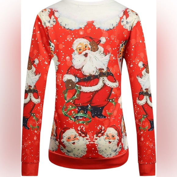 🎅🏽🎄‼️ Women’s SSLR XL Lightweight Santa Sweatshirt is so Fun!! MERRYCHRISTMAS… - Picture 3 of 9